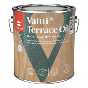 TIKKURILA VALTTI TERRACE OIL масло для террас и садовой мебели, бесцветный (2,7л)