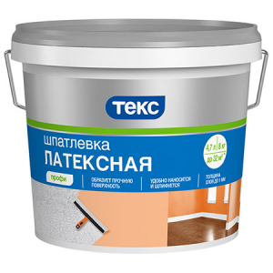 ТЕКС ПРОФИ ЛАТЕКСНАЯ шпатлевка для внутренних работ (8кг)