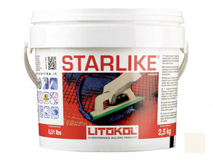 LITOKOL STARLIKE двухкомпонентная затирка на эпоксидной основе, гр.2, С.370 цикломен (5кг)
