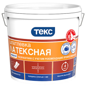 ТЕКС УНИВЕРСАЛ ЛАТЕКСНАЯ шпатлевка водоразбавляемая (5кг)