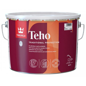 TIKKURILA TEHO краска масляная для деревянных фасадов, полуглянцевая, база A (9л)