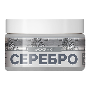 ART DЕCOR декоративная краска с эффектом Серебро (0,2л)