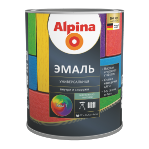 ALPINA Эмаль алкидная универсальная шелковисто-матовая, База 3 (2,13л)