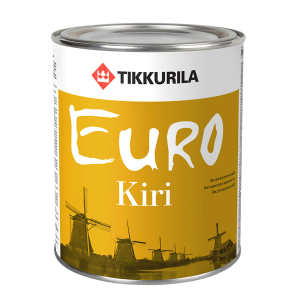 TIKKURILA EURO KIRI лак паркетный износостойкий, алкидно-уретановый, полуматовый (0,9л)