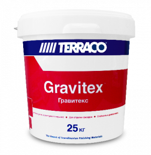 TERRACO GRAVITEX GRANULE штукатурка декоративная акриловая, зерно 2 мм, шуба (25кг)