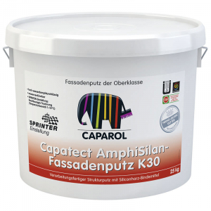 CAPAROL CAPATECT AMPHISILAN FASADENPUTZ K30 штукатурка на основе силиконовых смол,камешковая (25кг)