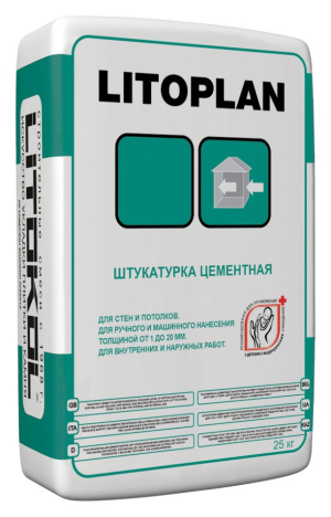 Litokol Litoplan / Литокол Литоплан штукатурка цементная