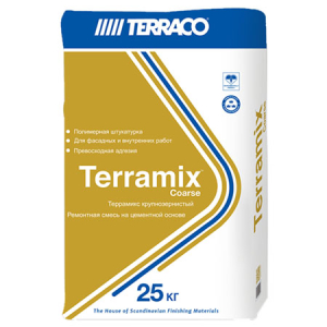 Terraco Terramix Coarse / Террако Террамикс штукатурка цементная, серая