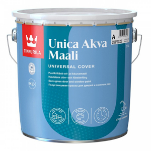 Tikkurila Unica Akva Maali / Тиккурила Уника Аква Маали акрилатная полуглянцевая краска