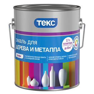 Текс Профи эмаль для дерева и металла универсальная полуматовая   