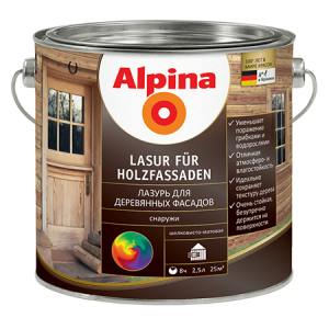 Alpina Lasur fur Holzfassaden / Альпина лазурь для деревянных фасадов