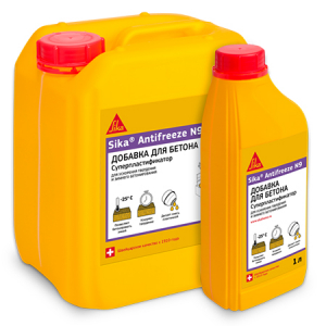 SIKA ANTIFREEZE N9 добавка-ускоритель твердения суперпластифицирующая, противоморзная (5л)