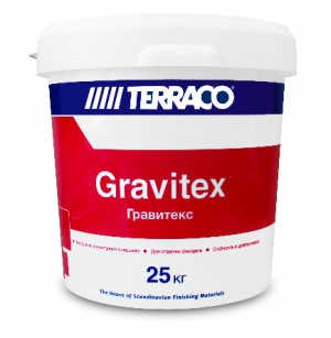 TERRACO GRAVITEX ROLLER краска фактурная, фасадная с низкой фактурой (25кг)