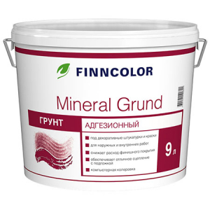 FINNCOLOR MINERAL GRUND грунт адгезионный для декоративных штукатурок и красок (9л)