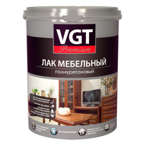 VGT PREMIUM ЛАК МЕБЕЛЬНЫЙ ПОЛИУРЕТАНОВЫЙ для внутренних работ, матовый (0,9л)