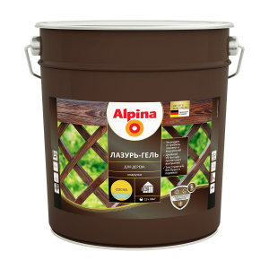 ALPINA лазурь-гель для дерева шелковисто-матовый, сосна (10л)