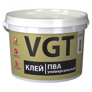 VGT КЛЕЙ ПВА УНИВЕРСАЛЬНЫЙ для дерева, бумаги, картона (10кг)