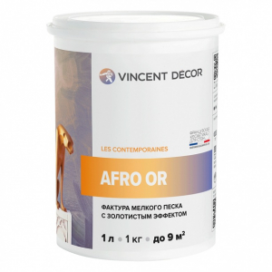 VINCENT DECOR AFRO OR фактура мелкого песка с золотистым эффектом (1л)