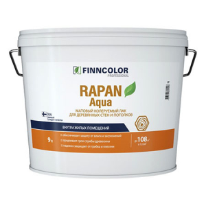 Finncolor Rapan Aqua / Финнколор Рапан Аква водный лак антисептик матовый   