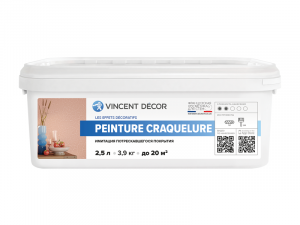 Vincent Decor Peinture Craquelure / Винсент Декор Пентюр Кракелюр краска для создания микро-трещин