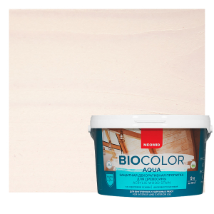 NEOMID BIO COLOR AQUA защитная декоративная пропитка на акриловой основе, белый (2,3л)