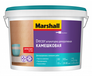 Marshall Decor / Маршал Декор штукатурка декоративная камешковая для наружных и внутренних работ