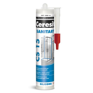 CERESIT CS 15 SANITARY герметик санитарный силиконовый, белый (280мл)
