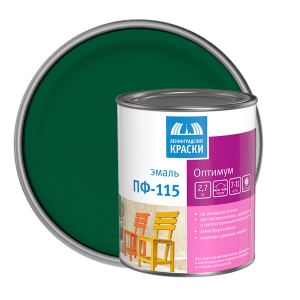 ТЕКС ОПТИМУМ ПФ 115 эмаль алкидная, универсальная, глянцевая, темно-зеленый (2,7кг)