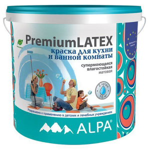 Alpa PremiumLatex краска для кухни и ванной комнаты