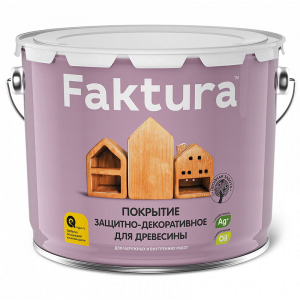 FAKTURA покрытие защитно-декоративное с  льняным маслом, ионами серебра,для вн/нар.,палисандр (9л)