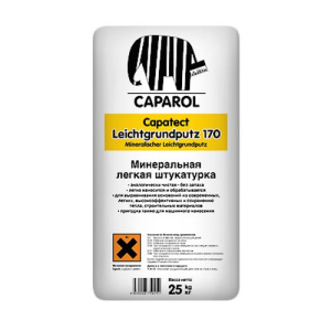 CAPAROL CAPATECT LEICHTGRUNDPUTZ 170 штукатурка минеральная для наружных и внутренних работ (25кг)