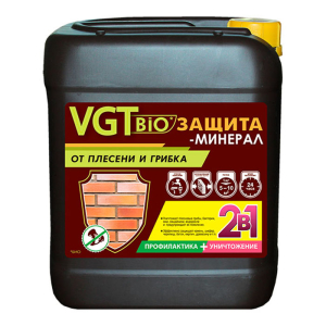 VGT BIO ЗАЩИТА МИНЕРАЛ антисептик от плесени и грибка, 2 в 1 уничтожение и профилактика (5кг)