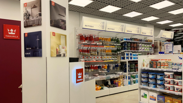 Центр Красок Tikkurila на Каширском шоссе в ТЦ Каширский Двор