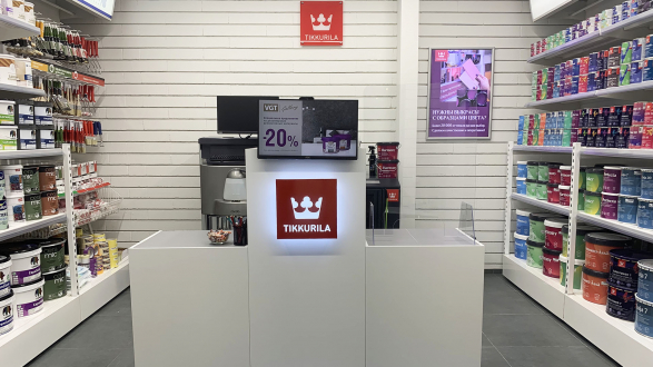 Центр Красок Tikkurila в Центре Дизайна Atrplay