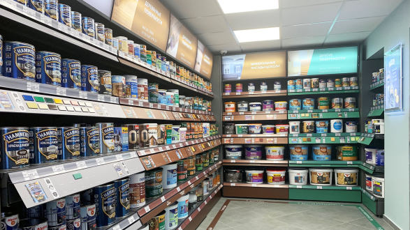 Центральный магазин МИР КРАСОК. Мастерская Цвета DULUX