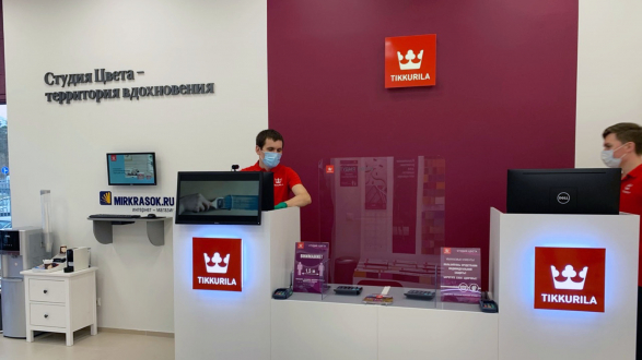 Студия Цвета Tikkurila на Минском шоссе в ТЦ «Pro Decor»