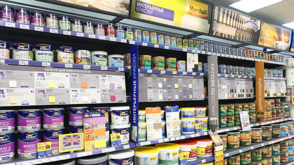 Мир Красок. Мастерская Цвета Dulux. Центр Красок Tikkurila. В Обнинске на проспекте Маркса